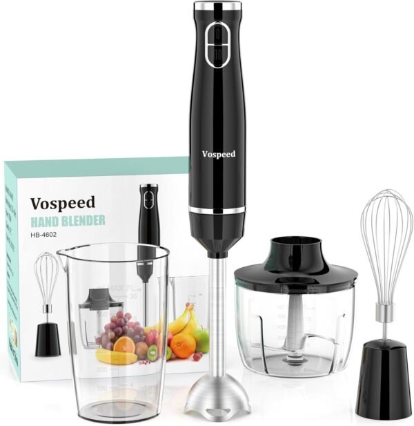 Electric Hand Blender with Attachments