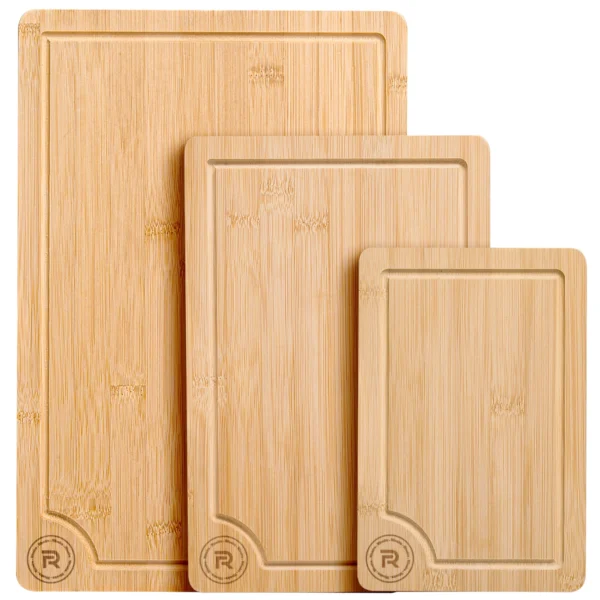 Wooden Cutting Board Set (3-Piece)